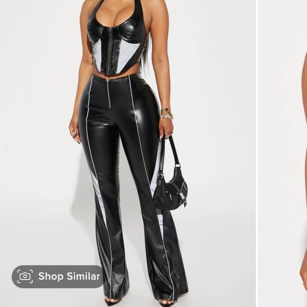 Ride with Me Leather Pant Set